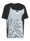 Balmain T-shirt With Tank Top Print In Black