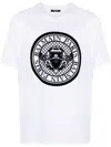 Balmain T-shirt Logo In Bianco