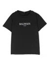 Balmain Logo-embroidered T-shirt In Black