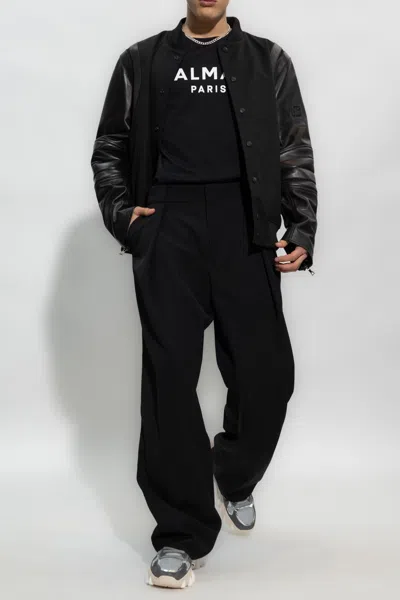 Balmain T-shirt From Organic Cotton In Black
