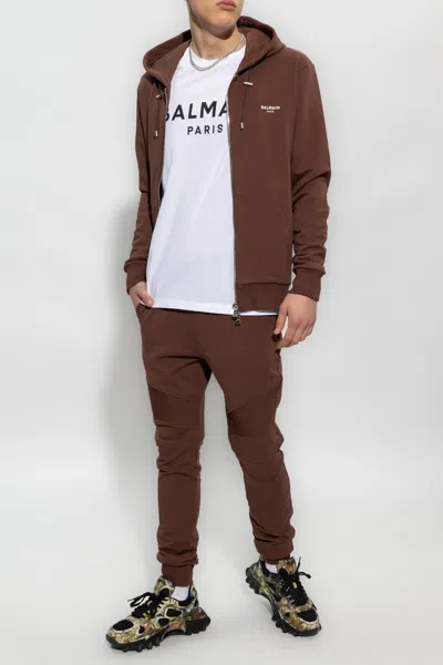 Balmain T-shirt From Organic Cotton In White