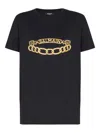 Balmain Organic Cotton T-shirt In Black