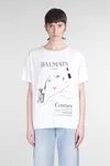 Balmain Beauty Print Embroidery Patches T-shirt