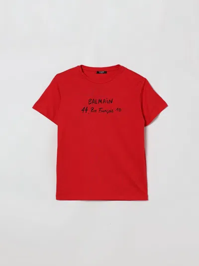 Balmain T-shirt Kids  In Red