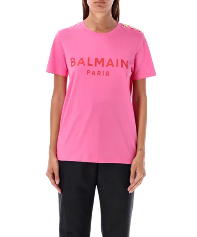 Balmain T-shirt In Pink