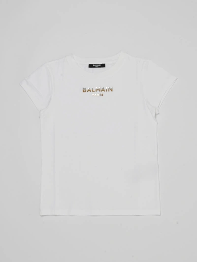 Balmain Kids' T-shirt T-shirt In Bianco