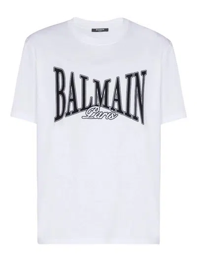 Balmain College Flock T-shirt In Animal Print