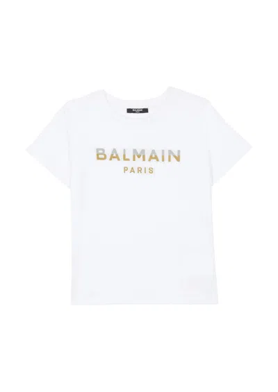 Balmain Kids' T Shirt In White