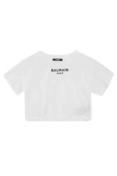 Balmain Kids' T Shirt In White