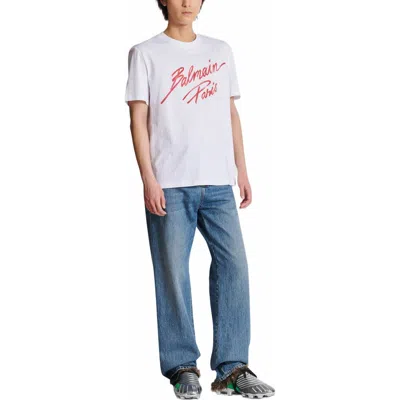 Balmain T-shirt With  Lipstick Print