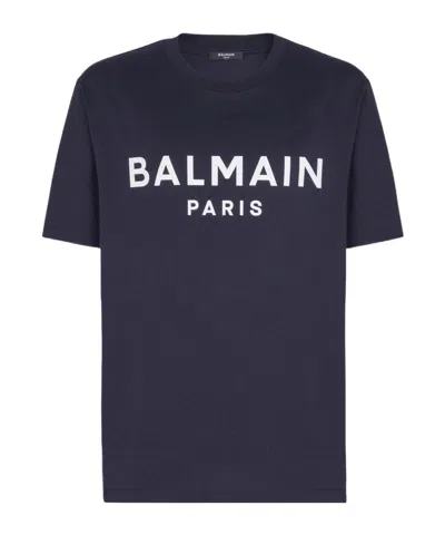 BALMAIN BALMAIN LOGO PRINTED CREWNECK T-SHIRT