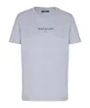 Balmain Logo-print Cotton T-shirt In Gray