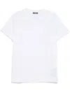 Balmain White Crewneck T-shirt With Logo Lettering On The Front In Cotton Man