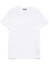 Balmain White Crewneck T-shirt With Logo Lettering On The Front In Cotton Man In White