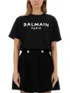Balmain Cropped Ss T-shirt Clothing