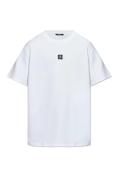 Balmain T-shirt With Logo In White