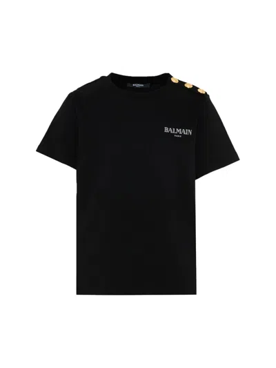 Balmain Kids' T-shirt Speciali In Black
