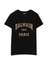 Balmain T-shirt With Logo In Black