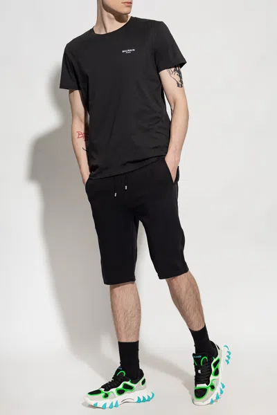 Balmain T-shirt With Logo In Black