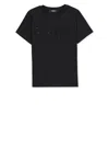 Balmain T-shirt With Logo In Nero/nero