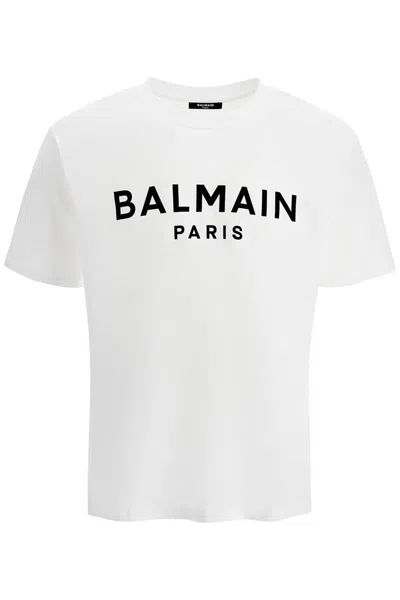 Balmain T-shirt With Logo Print In White