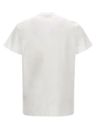 Balmain T-shirt With Logo In Neutral