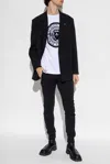 Balmain Velvet Logo T-shirt In White