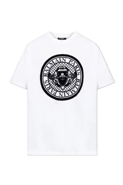 Balmain Cotton T-shirt In White