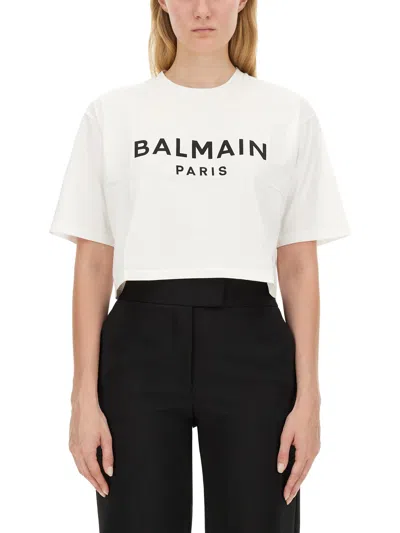 BALMAIN T-SHIRT WITH LOGO