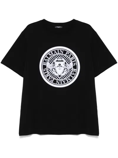 BALMAIN BALMAIN T SHIRT WITH PRINT