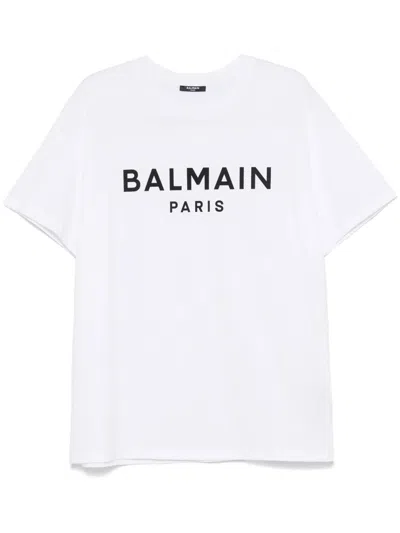 BALMAIN T-SHIRT WITH PRINT