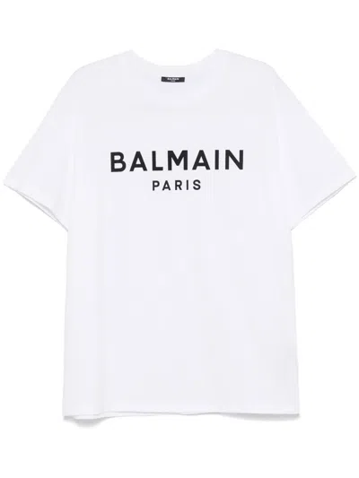 Balmain T-shirt With Print In White