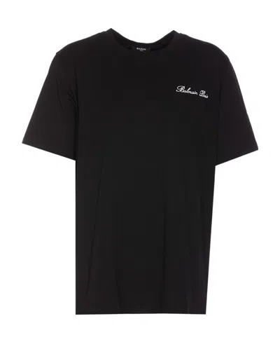 Balmain Black Cotton T-shirt