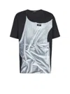 Balmain T-shirt With Tank Top Print In Black