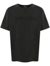 Balmain T Shirt With Vintage  Embroidery In Black