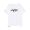 Balmain Printed Cotton T-shirt In White