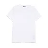 Balmain White Crewneck T-shirt With Logo Lettering On The Front In Cotton Man In White