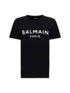 Balmain Women Logoed T-shirt In Black