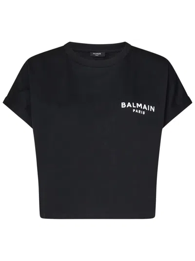 Balmain T-shirts And Polos In Black