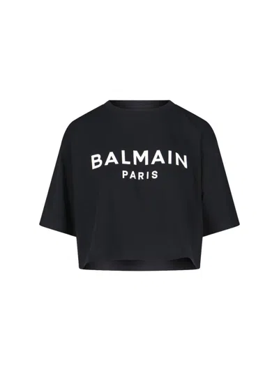 Balmain T-shirts And Polos In Black