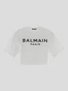 Balmain Logo Print Crewneck T-shirt