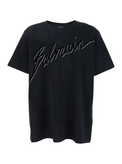 Balmain T-shirts And Polos In Black