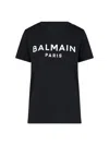Balmain Logo-print Short-sleeve T-shirt In Black