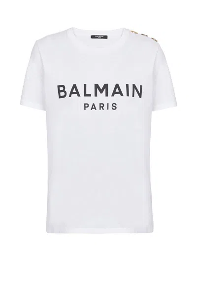 Balmain T-shirts And Polos In White