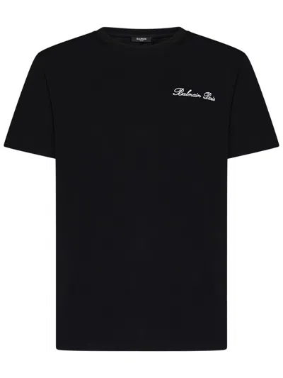 Balmain T-shirts And Polos In Black