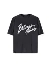 Balmain T Shirts Black In Black