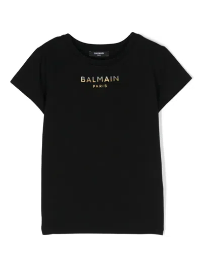 Balmain Kids'  T-shirts And Polos Black