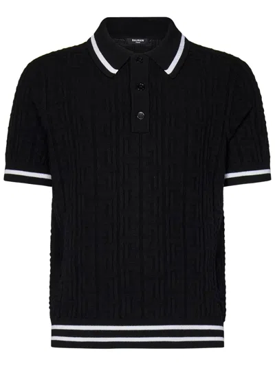 Balmain T-shirts And Polos Black