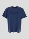 Balmain Loose Ss T-shirt Clothing In Blue