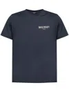 Balmain Short Sleeves Round Neck Straight Hem In Blue